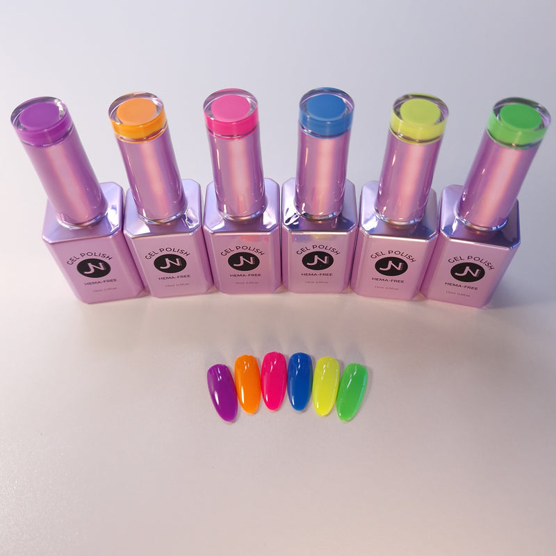 SUMMER Collection of 6 - hema free Gel Polish