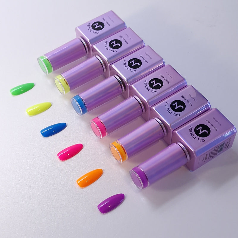 SUMMER Collection of 6 - hema free Gel Polish