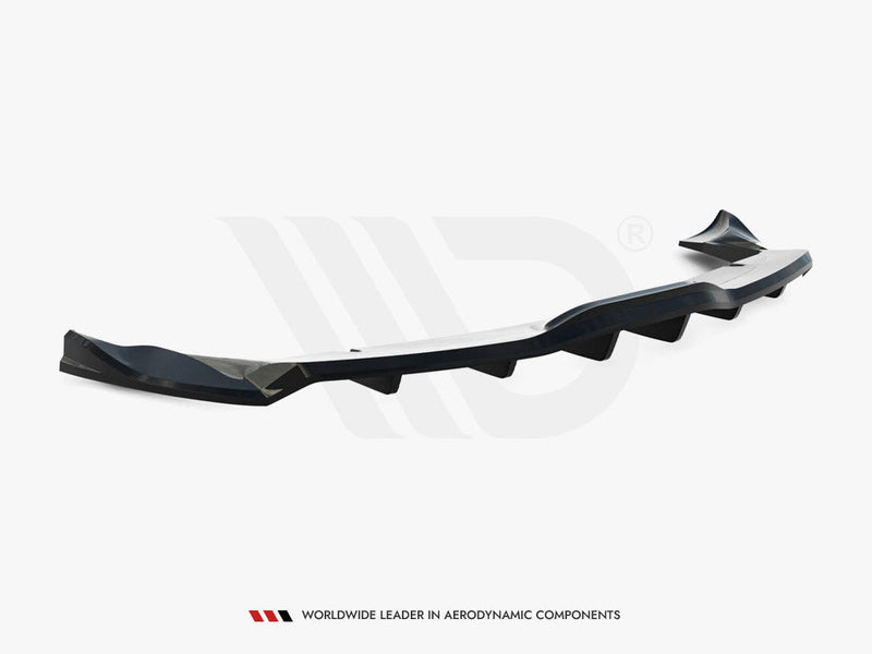 Maxton Design - Rear Splitter (Vertical Bars) V.2 Tesla Model X Mk1 Facelift