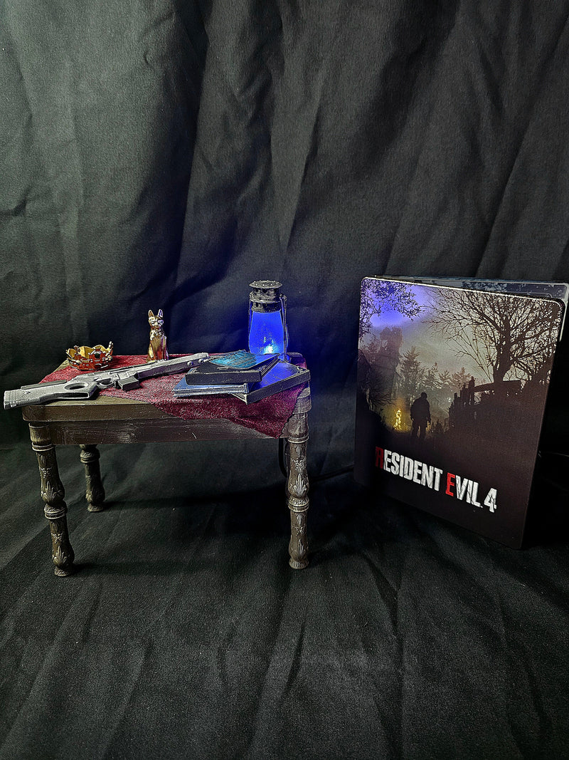 Resident Evil 4 1/6 Merchant Complete Add-ons with exclusive merchant table