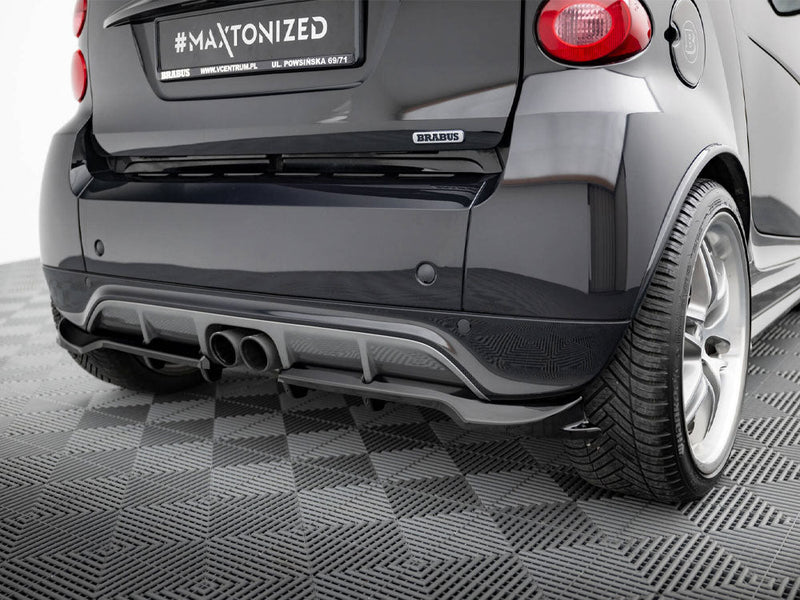 Maxton Design - Rear Splitter (Vertical Bars) Brabus Smart Fortwo C451 Facelift