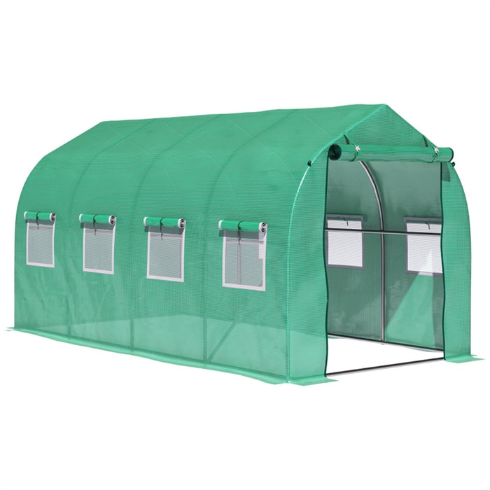 Polytunnel Greenhouse Green 3.95L x 1.95W x 2Hm