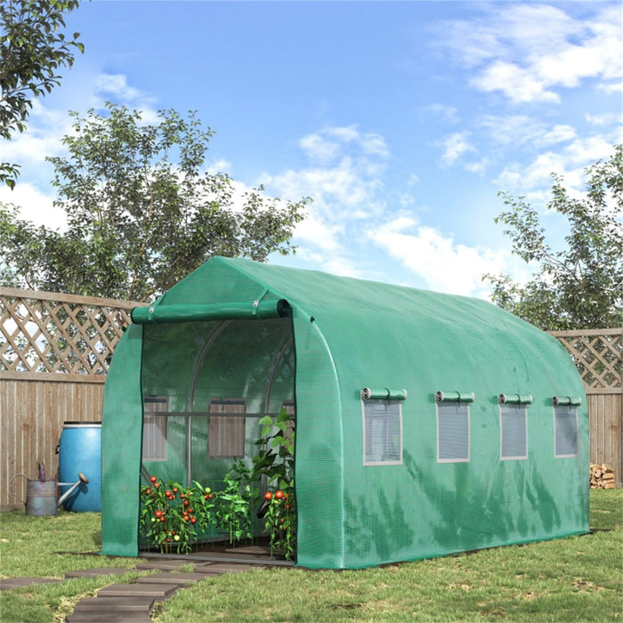 Polytunnel Greenhouse Green 3.95L x 1.95W x 2Hm