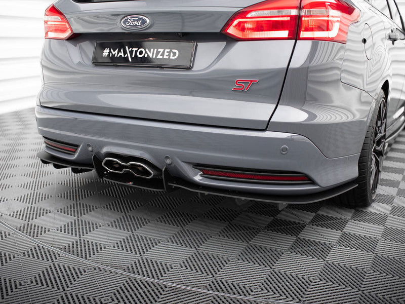 Maxton Design - REAR SIDE SPLITTERS FORD FOCUS MK3 ST ESTATE