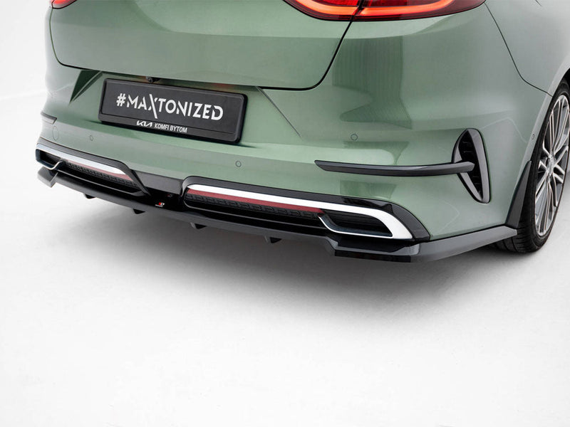 Maxton Design - Rear Splitter (Vertical Bars) Kia Proceed GT-Line Mk1 Facelift