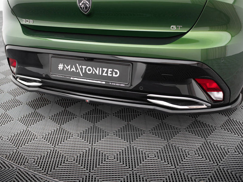 Maxton Design - Rear Splitter (Vertical Bars) Peugeot 308 Hatchback Mk3