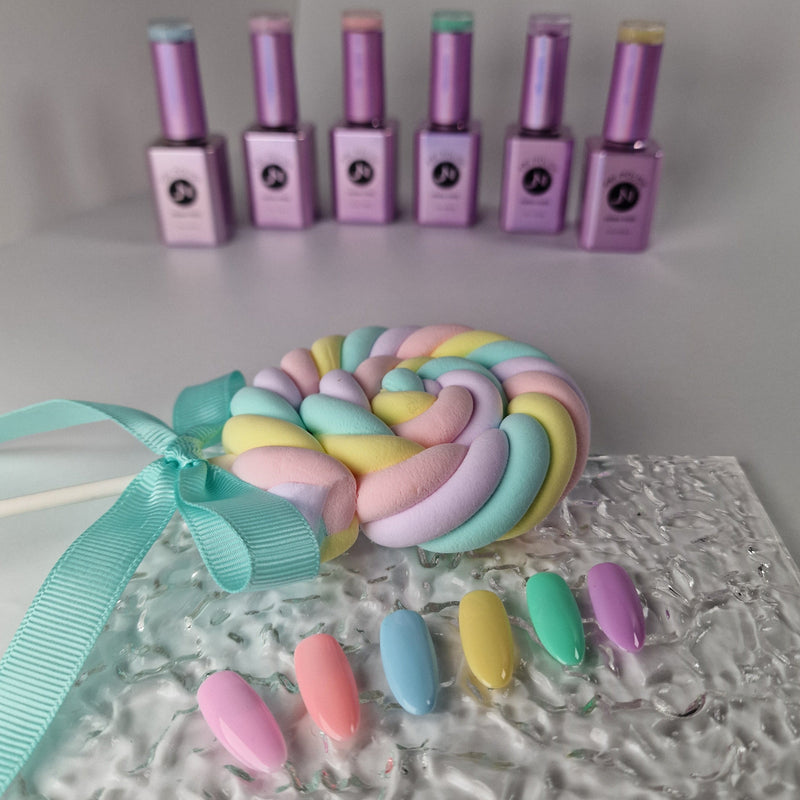 MARSHMALLOW Collection of 6 - hema free Gel Polish