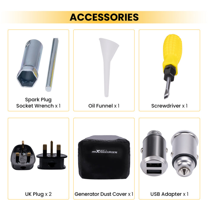 3500w Inverter Petrol Generator 4 Stroke Engine for Camping 26KG Lightweight