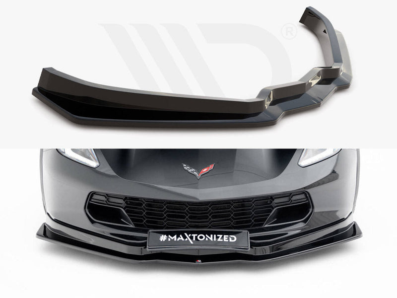 Maxton Design - FRONT SPLITTER V.1 CHEVROLET CORVETTE C7 (2013-19)
