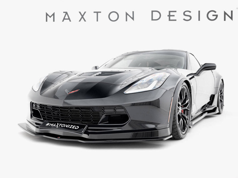 Maxton Design - FRONT SPLITTER V.1 CHEVROLET CORVETTE C7 (2013-19)