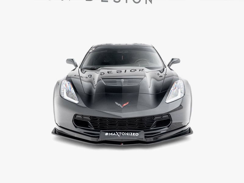 Maxton Design - FRONT SPLITTER V.1 CHEVROLET CORVETTE C7 (2013-19)
