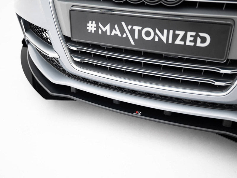 Maxton Design - Street PRO Front Splitter + Flaps Audi TT S / TT S-Line 8J Facelift