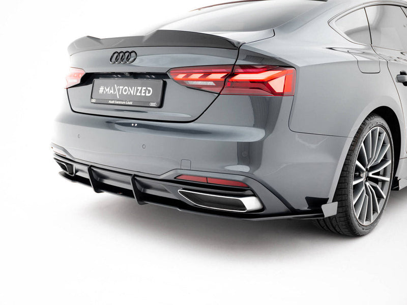 Maxton Design - Street PRO Rear Diffuser + Flaps Audi A5 F5 / B9 Facelift