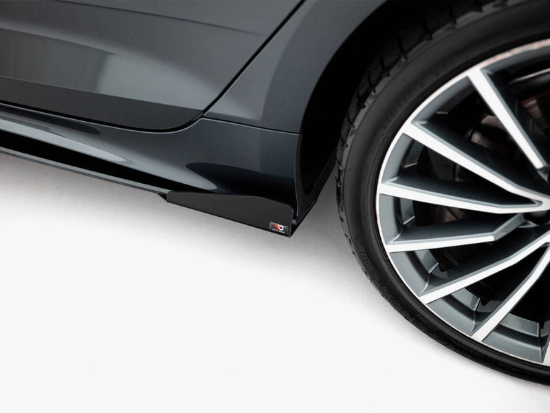 Maxton Design - Street PRO Side Skirts Diffusers + Flaps Audi A5 Sportback F5 / B9 Facelift