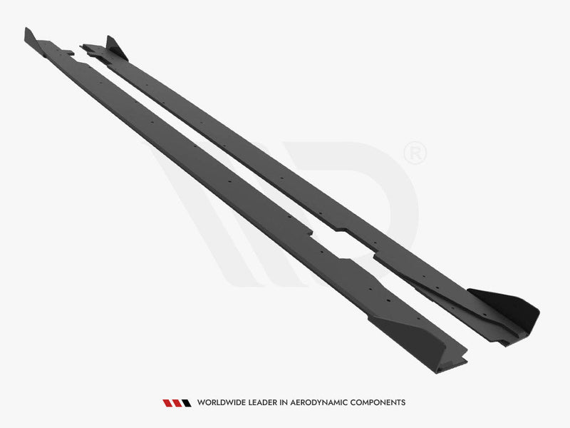 Maxton Design - Street PRO Side Skirts Diffusers + Flaps Audi A5 Sportback F5 / B9 Facelift