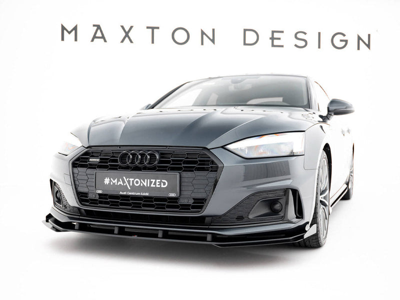 Maxton Design - Street PRO Front Splitter + Flaps Audi A5 F5 / B9 Facelift