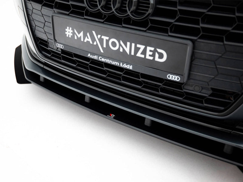 Maxton Design - Street PRO Front Splitter + Flaps Audi A5 F5 / B9 Facelift