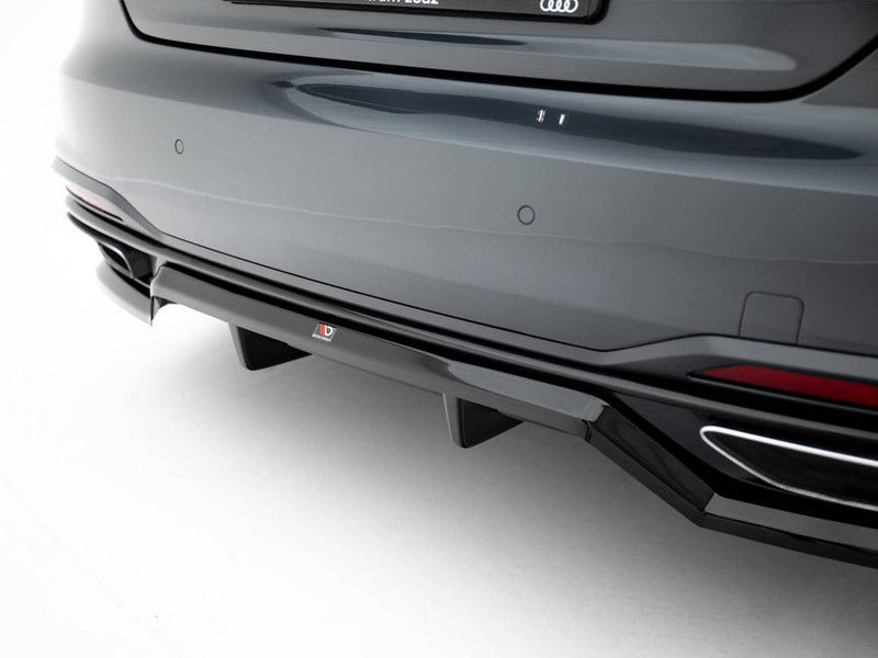 Maxton Design - Rear Splitter (Vertical Bars) Audi A5 F5 / B9 Facelift