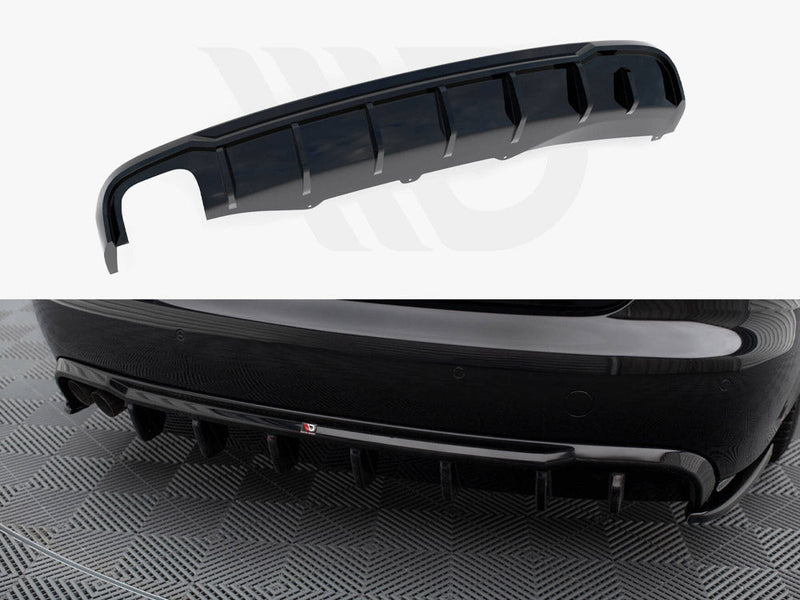 Maxton Design - Rear Valance Audi A4 B8 (Single side dual exhaust version)
