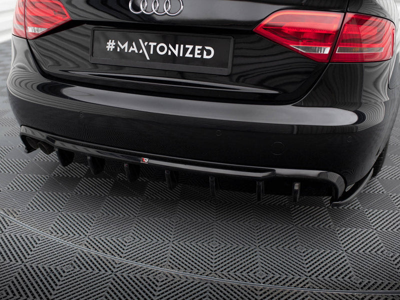 Maxton Design - Rear Valance Audi A4 B8 (Single side dual exhaust version)
