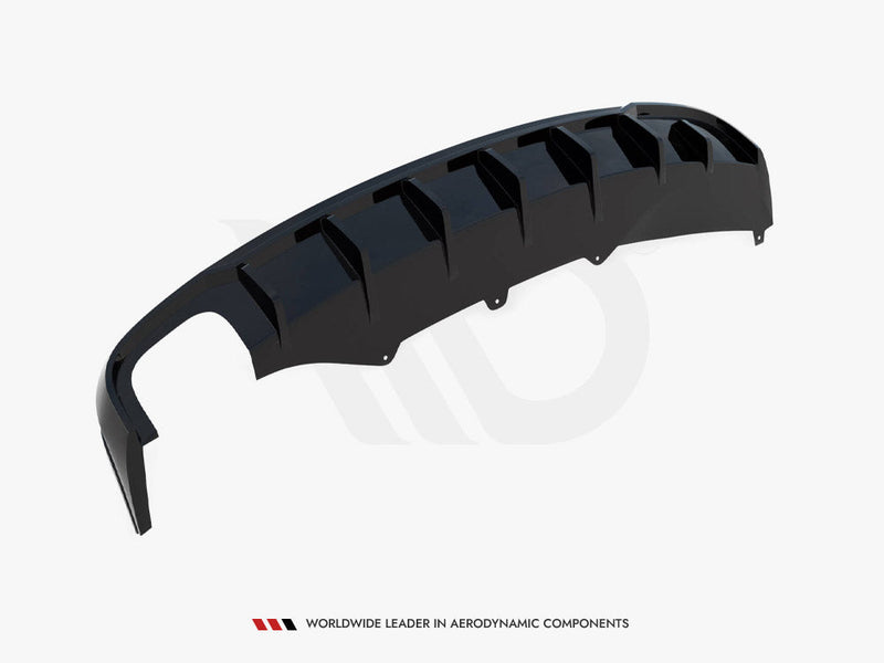 Maxton Design - Rear Valance Audi A4 B8 (Single side dual exhaust version)