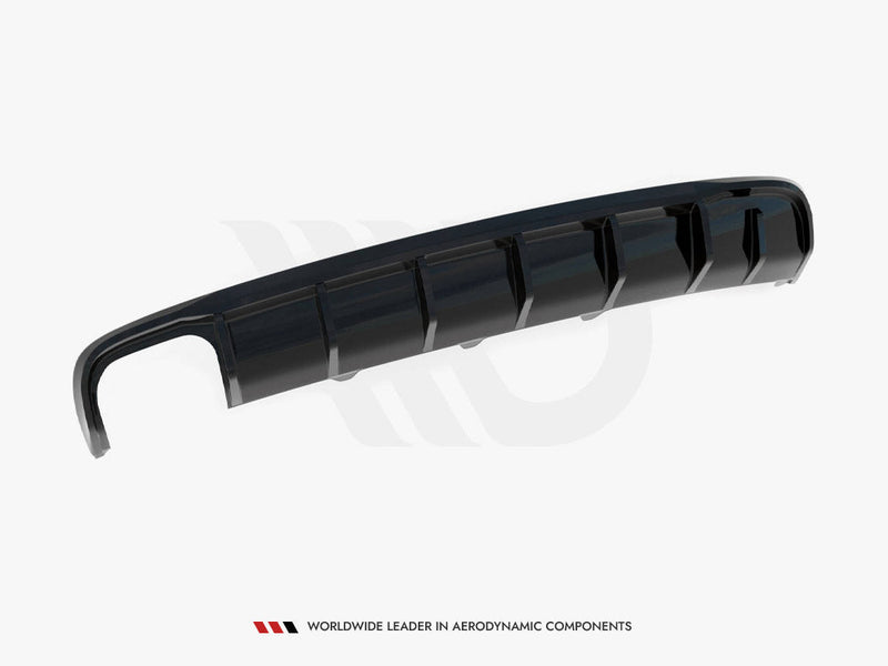 Maxton Design - Rear Valance Audi A4 B8 Facelift (Single side dual exhaust version)