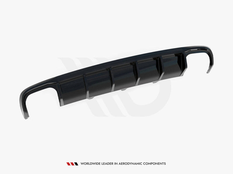 Maxton Design - Rear Valance Audi A4 B8 Facelift (Version with dual exhausts on both sides)