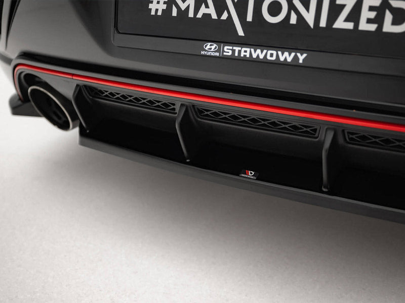 Maxton Design - Central Rear Splitter Hyundai Veloster N Mk2