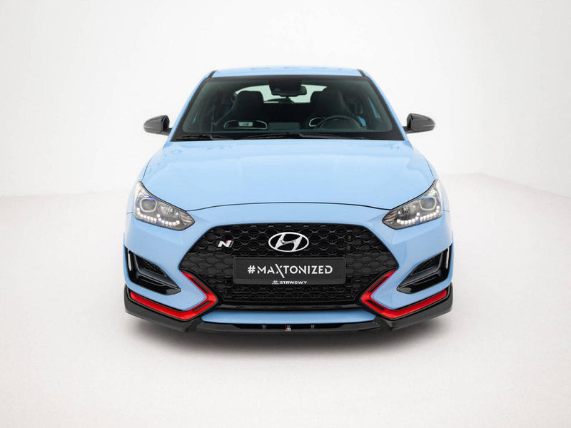 Maxton Design - Front Splitter V.2 Hyundai Veloster N Mk2