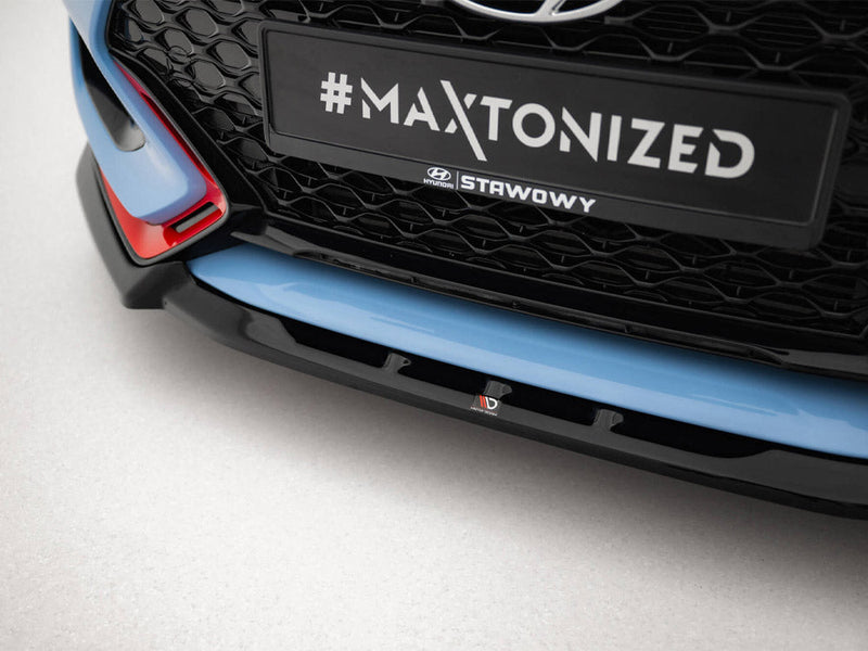 Maxton Design - Front Splitter V.2 Hyundai Veloster N Mk2