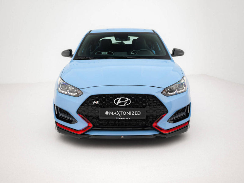 Maxton Design - Front Splitter V.1 Hyundai Veloster N Mk2