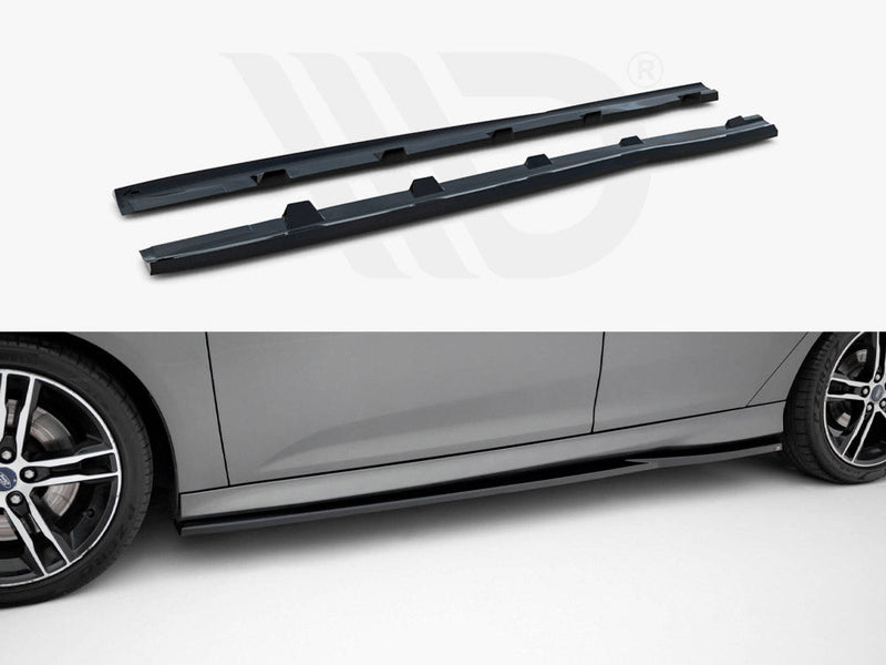 Maxton Design - Side Skirts Diffusers V.3 Ford Focus ST Mk3