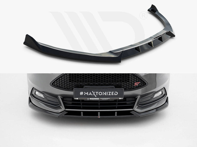 Maxton Design - Front Splitter V.6 Ford Focus ST Mk3 Facelift