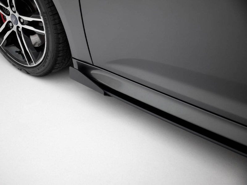 Maxton Design - Street PRO Side Skirts Diffusers + Flaps Ford Focus ST Mk3