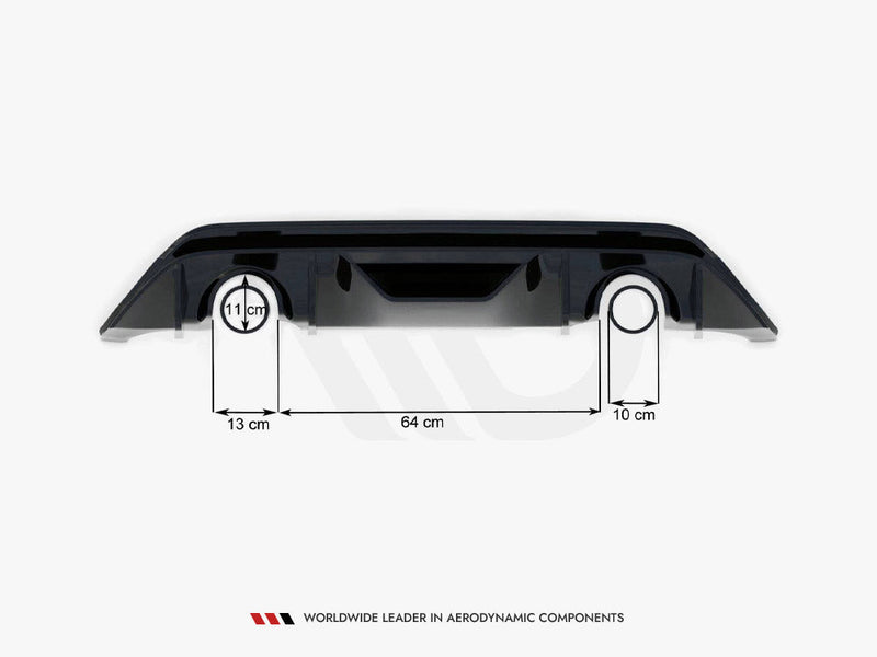 Maxton Design - V3 Rear Diffuser (RS Look) - Ford Fiesta MK8 / 8.5 ST Line & ST