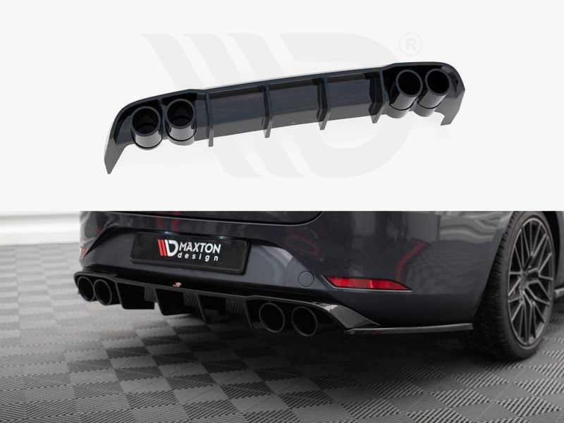 Maxton Design - Rear Valance + Exhaust Ends Imitation Seat Leon ST FR Mk4