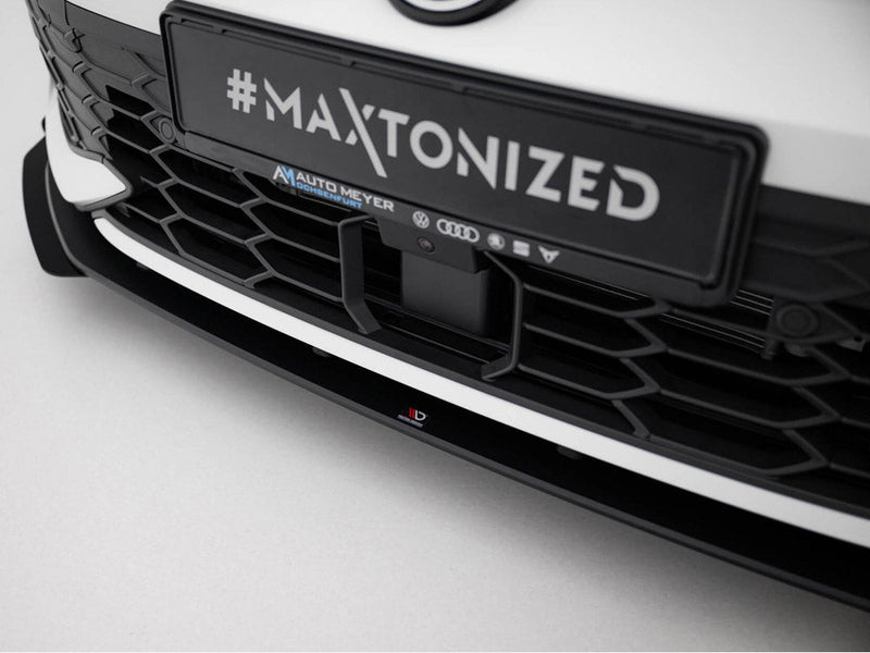Maxton Design - Street PRO Front Splitter + Flaps Volkswagen Golf GTI / GTE / R-Line Mk8 Facelift