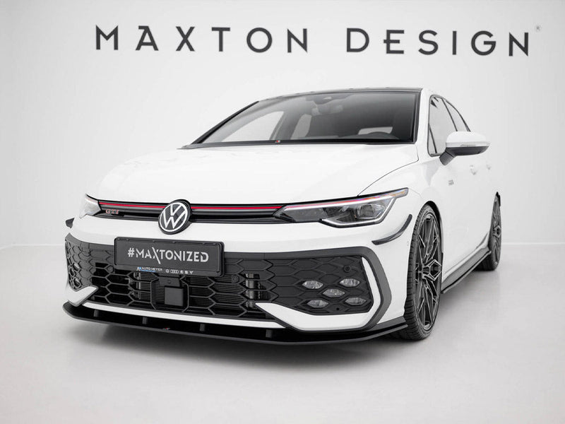 Maxton Design - Street PRO Front Splitter Volkswagen Golf GTI / GTE / R-Line Mk8 Facelift