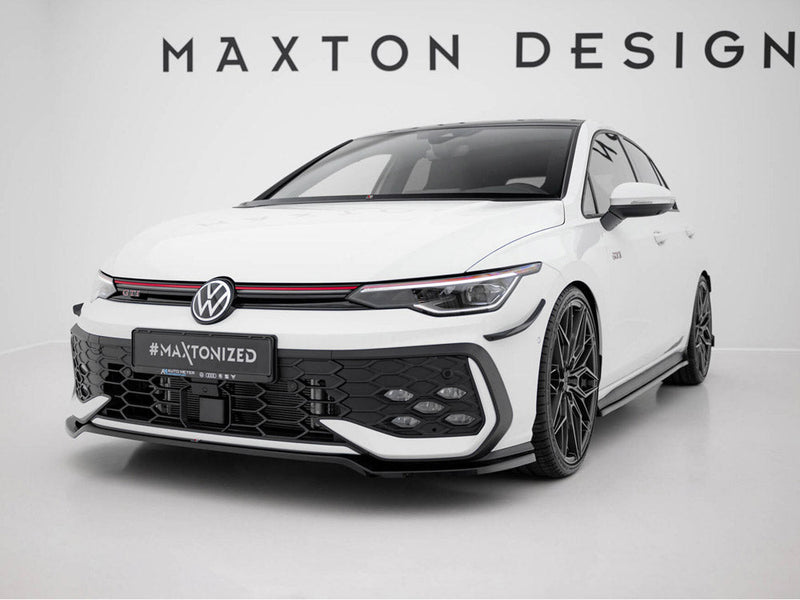 Maxton Design - Front Splitter V.3 Volkswagen Golf GTI / GTE / R-Line Mk8 Facelift