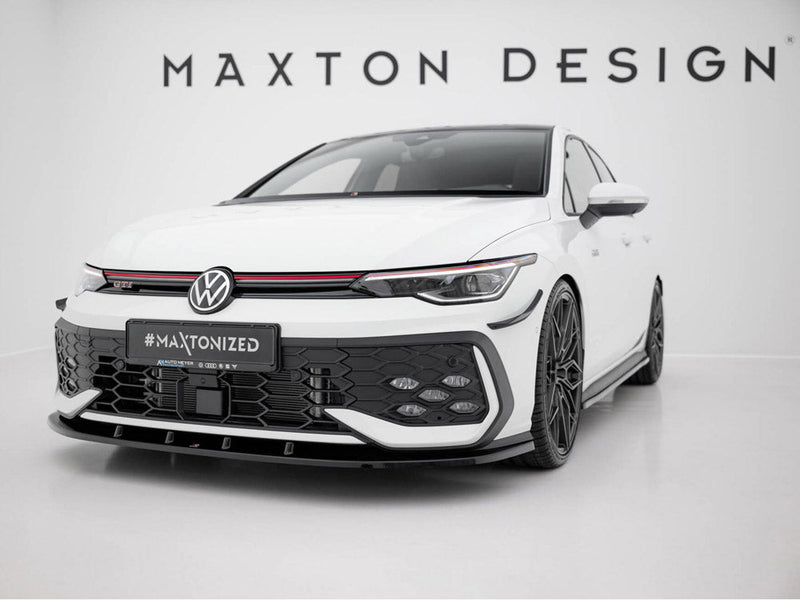 Maxton Design - Front Splitter V.2 Volkswagen Golf GTI / GTE / R-Line Mk8 Facelift