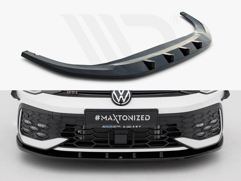 Maxton Design - Front Splitter V.1 Volkswagen Golf GTI / GTE / R-Line Mk8 Facelift