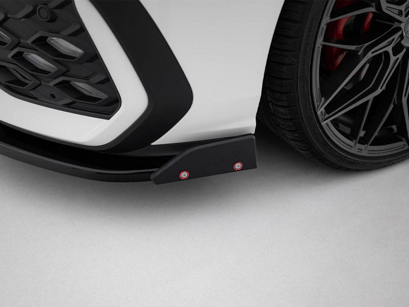 Maxton Design - Front Splitter V.2 + Flaps Volkswagen Golf GTI / GTE / R-Line Mk8 Facelift