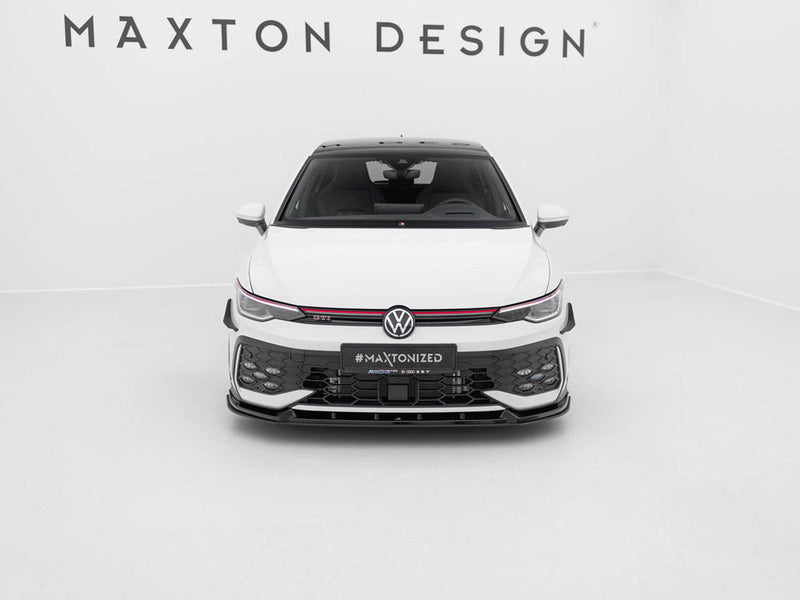 Maxton Design - Street PRO Front Splitter V.2 Volkswagen Golf GTI / GTE / R-Line Mk8 Facelift