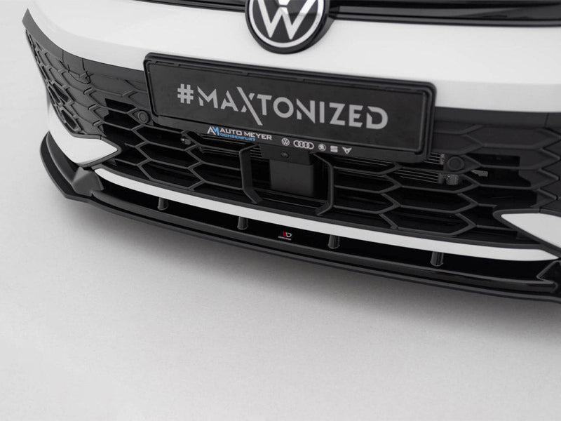 Maxton Design - Street PRO Front Splitter V.2 Volkswagen Golf GTI / GTE / R-Line Mk8 Facelift