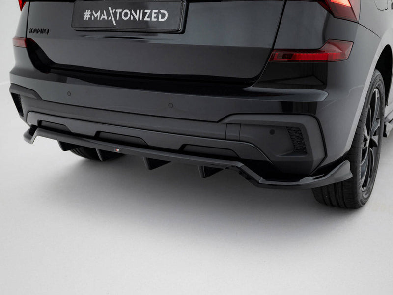 Maxton Design - Rear Splitter (Vertical Bars) Skoda Kamiq Monte Carlo Mk1 Facelift