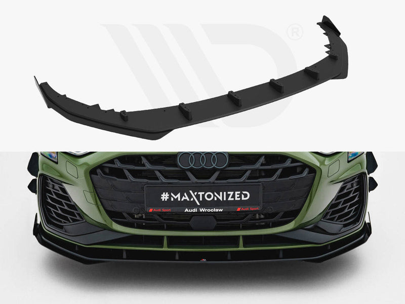 Maxton Design - Street PRO Front Splitter V.1 + Flaps Audi S3 Sportback / A3 S-line Sportback 8Y Facelift