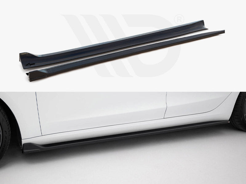 Maxton Design - Side Skirts Diffusers V.3 Tesla Model 3 Performance Mk1 Facelift