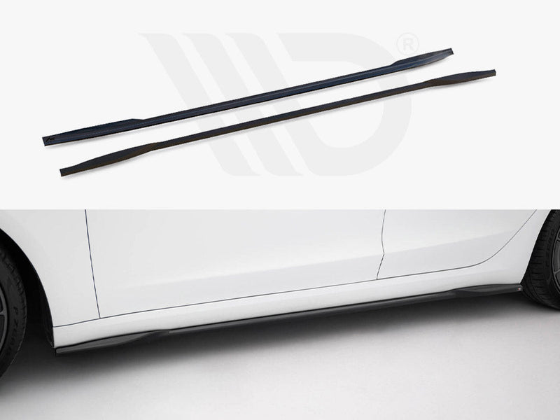 Maxton Design - Side Skirts Diffusers V.2 Tesla Model 3 Performance Mk1 Facelift
