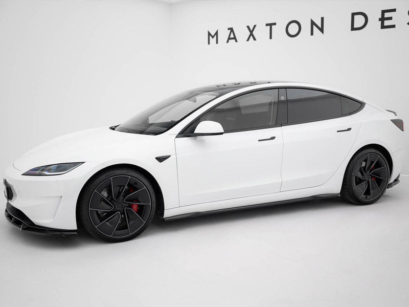 Maxton Design - Side Skirts Diffusers V.2 Tesla Model 3 Performance Mk1 Facelift