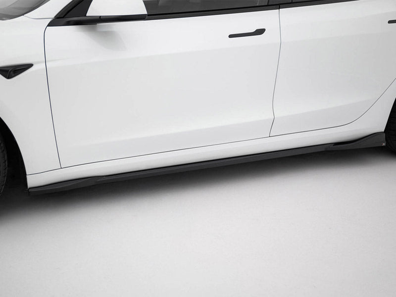 Maxton Design - Side Skirts Diffusers V.1 Tesla Model 3 Performance Mk1 Facelift